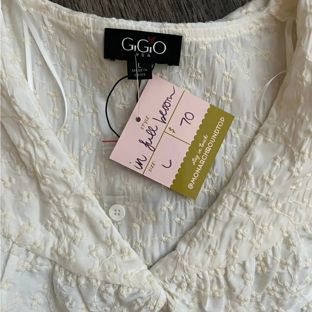 Peter Pan Ruffled Bib Collar Midi Dress - Picture 3 of 5